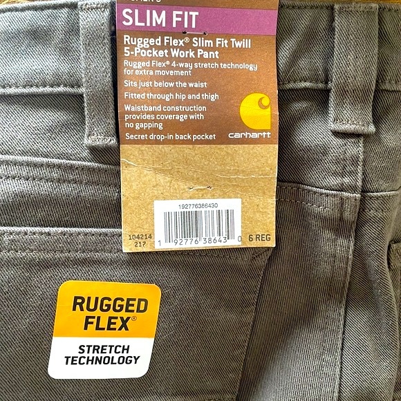 CARHART➕Rugged Flex Slim Fit Twill Work Pants NWT - Picture 8 of 12